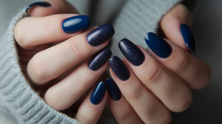 21 Winter Blue Nails