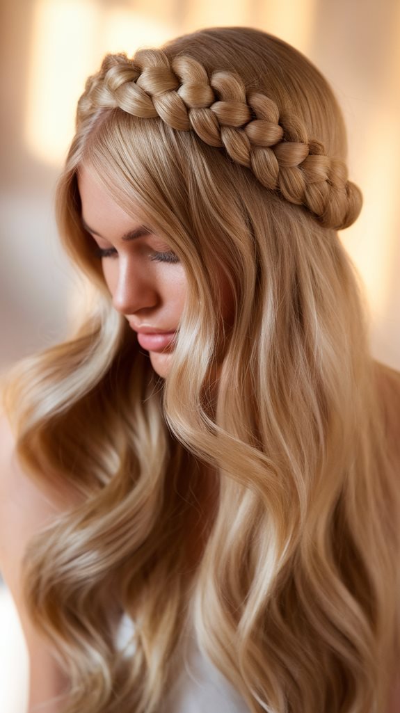 braided hair accessory style