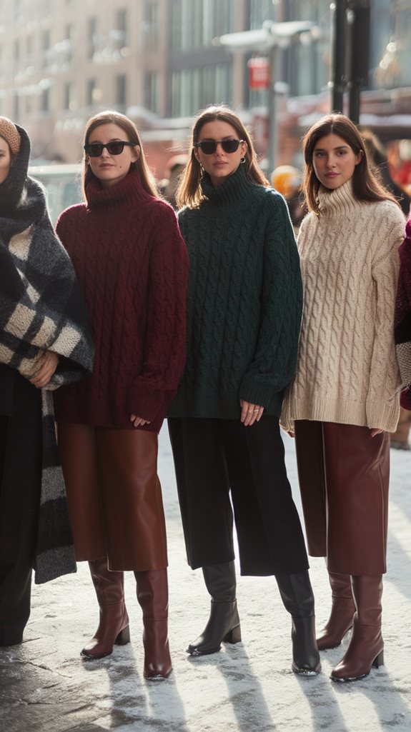 cozy oversized knit fashion