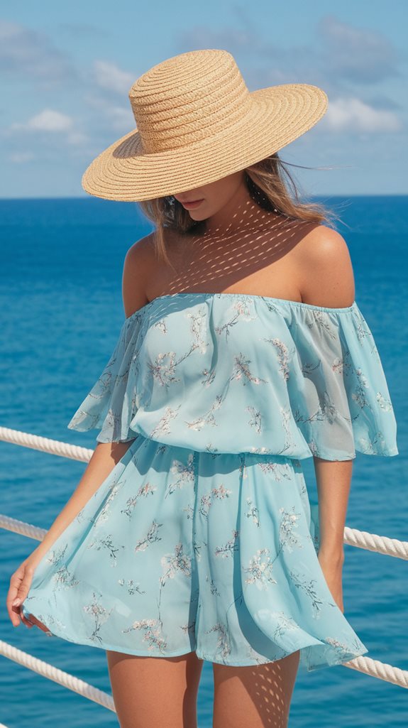 stylish off shoulder romper