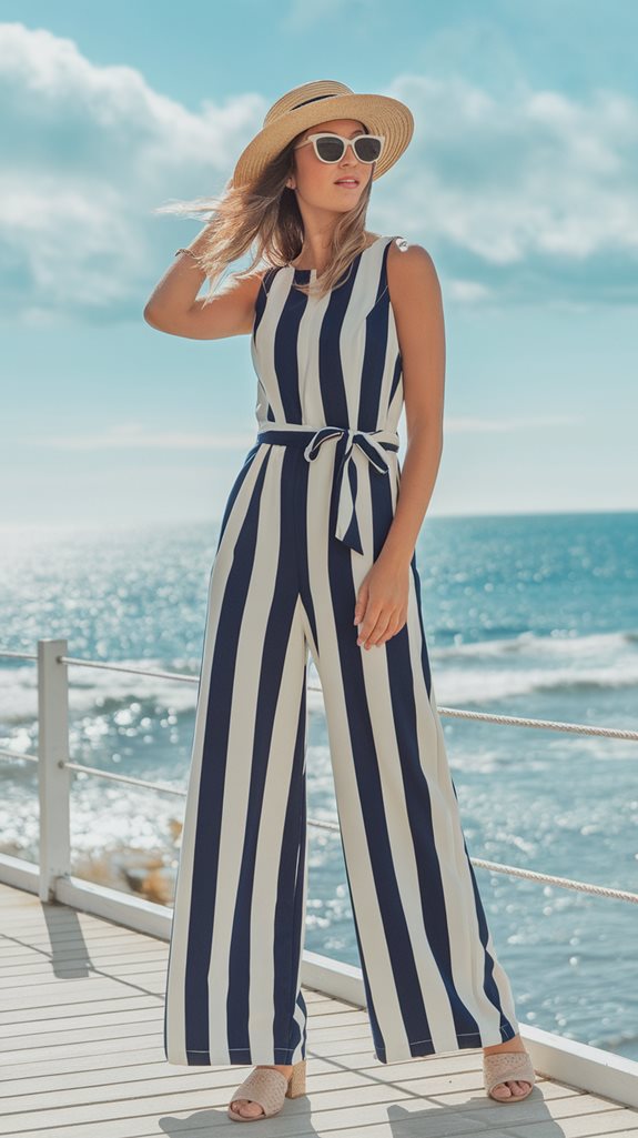 stylish striped garment outfit