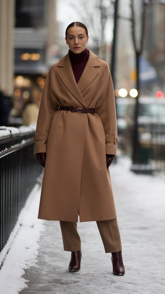 timeless wool coat outfit