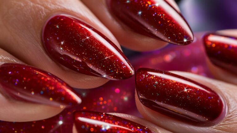 22 Red Sparkle Nail Designs