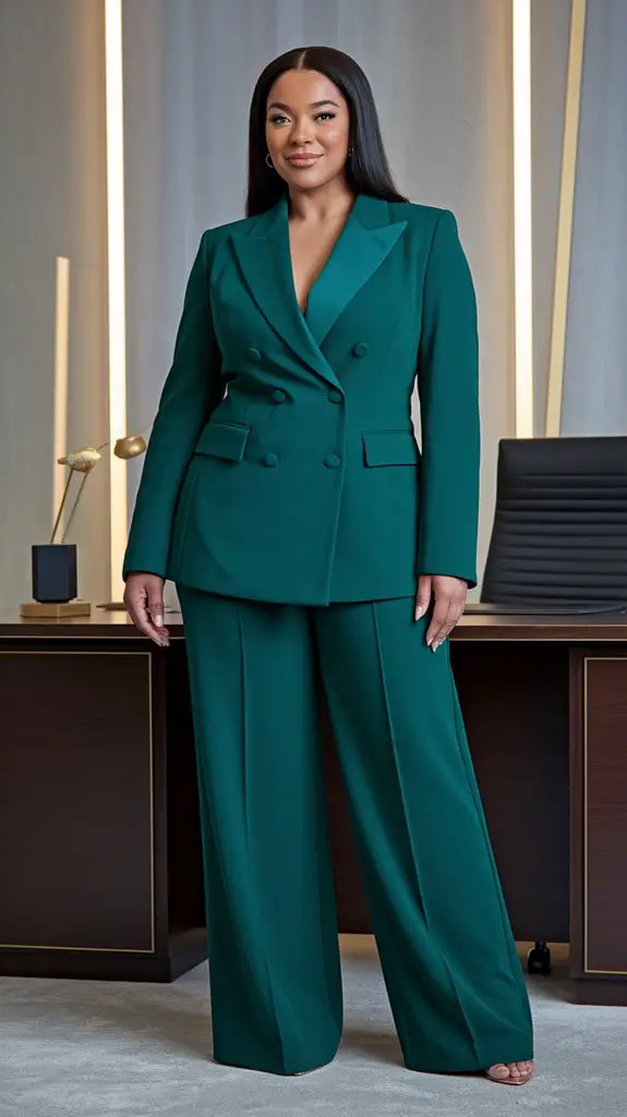 boldly elegant power attire
