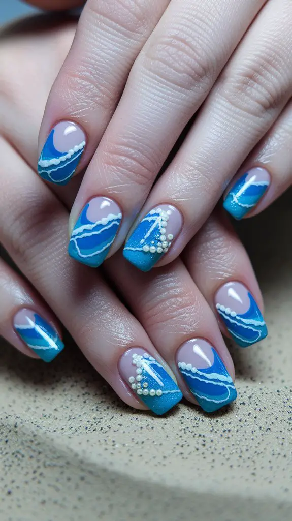 calm blue ocean currents