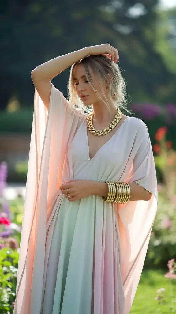 elegant attire with accessories