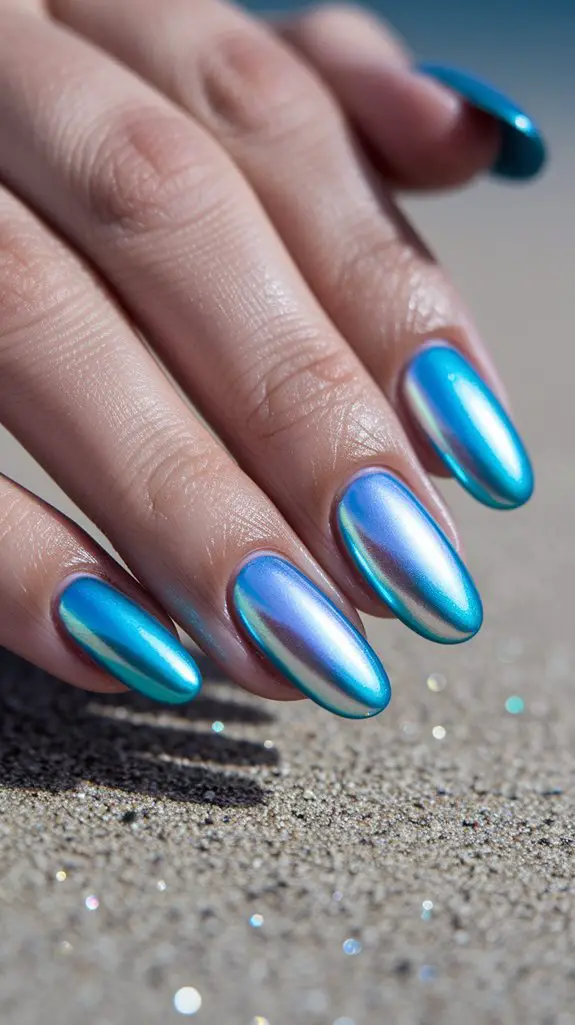 lustrous ocean inspired hue