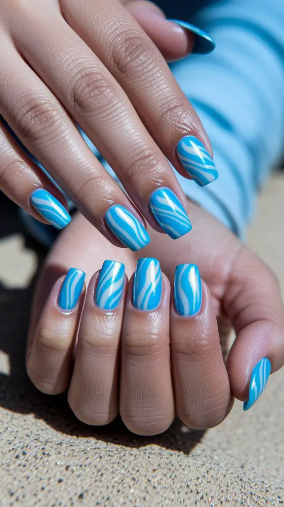 ocean inspired green hues