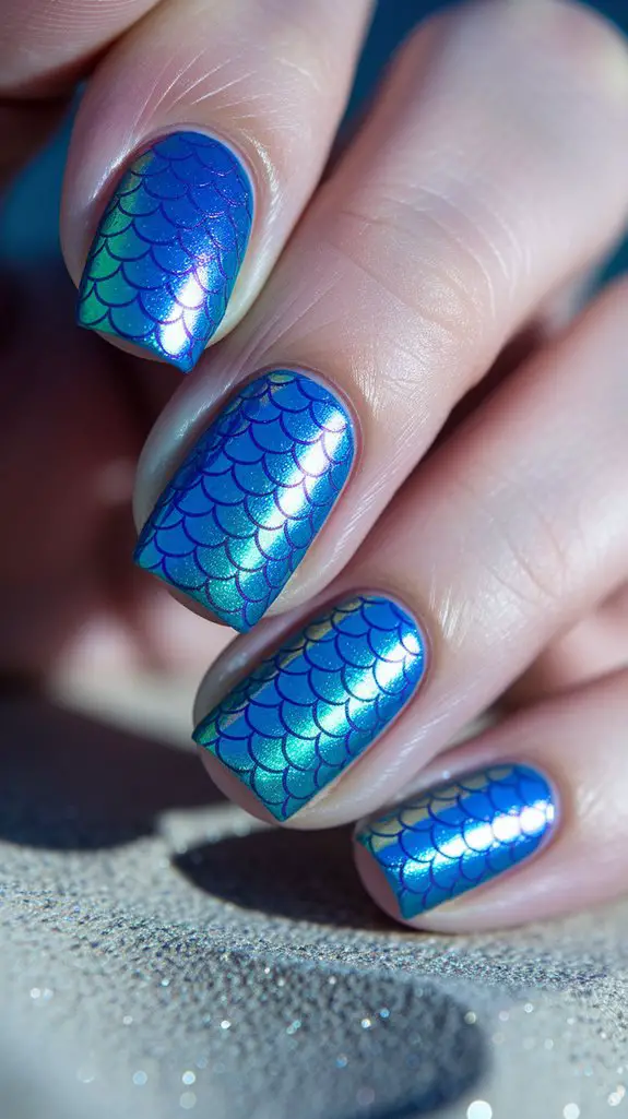 shimmering oceanic skin texture