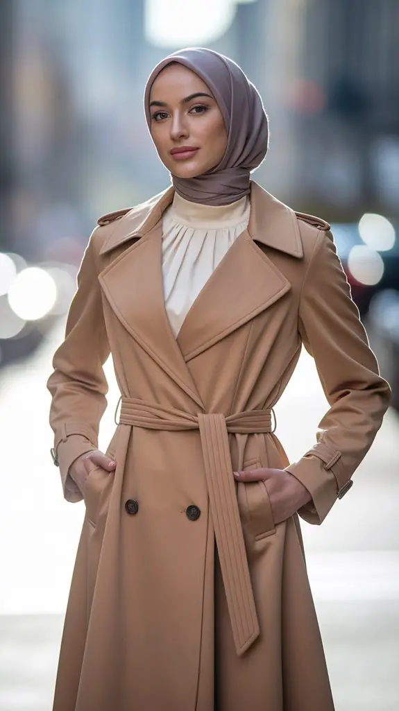 stylish outerwear ensemble choice