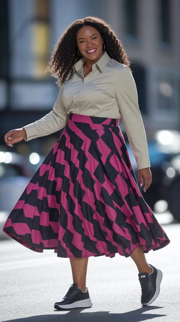 stylish skirt and blouse