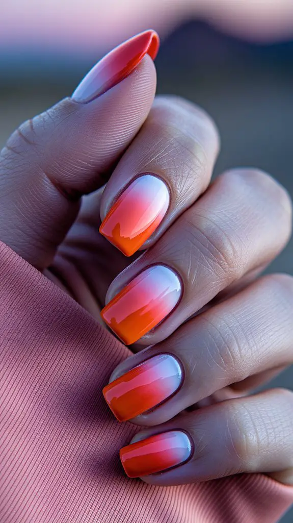 vibrant desert sunset hues