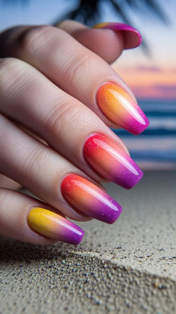 vibrant evening sky colors