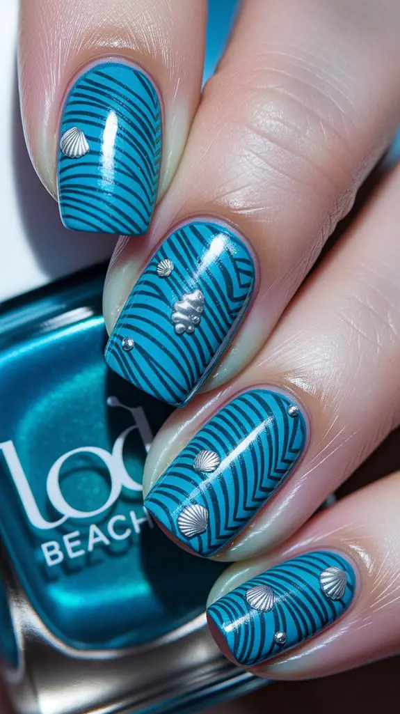 vibrant tropical blue hue