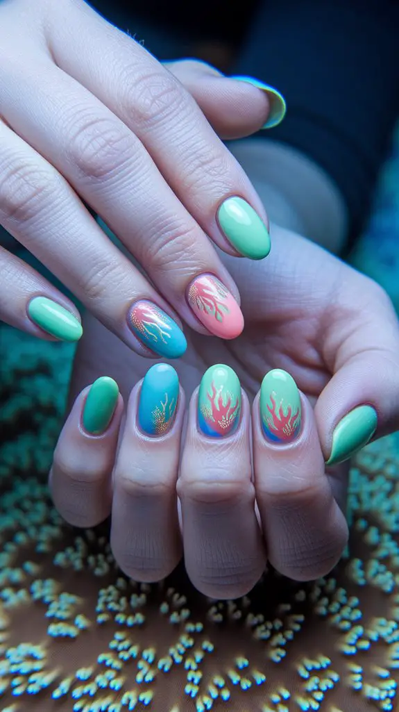 vibrant underwater color palette