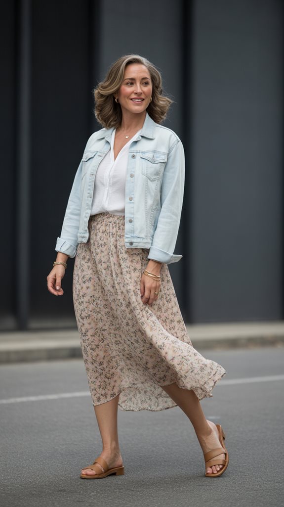 casual jean jacket styling