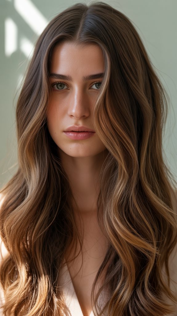 chic espresso honey balayage