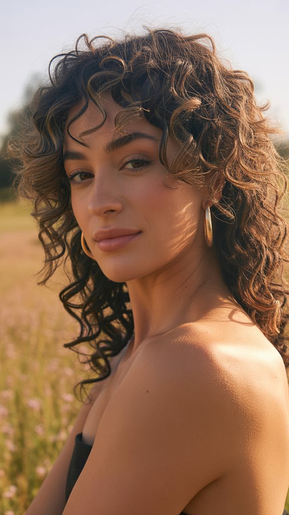 curly bangs styling techniques