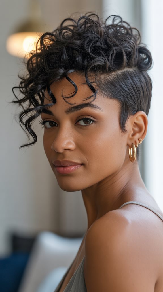 curly faux hawk styling tips