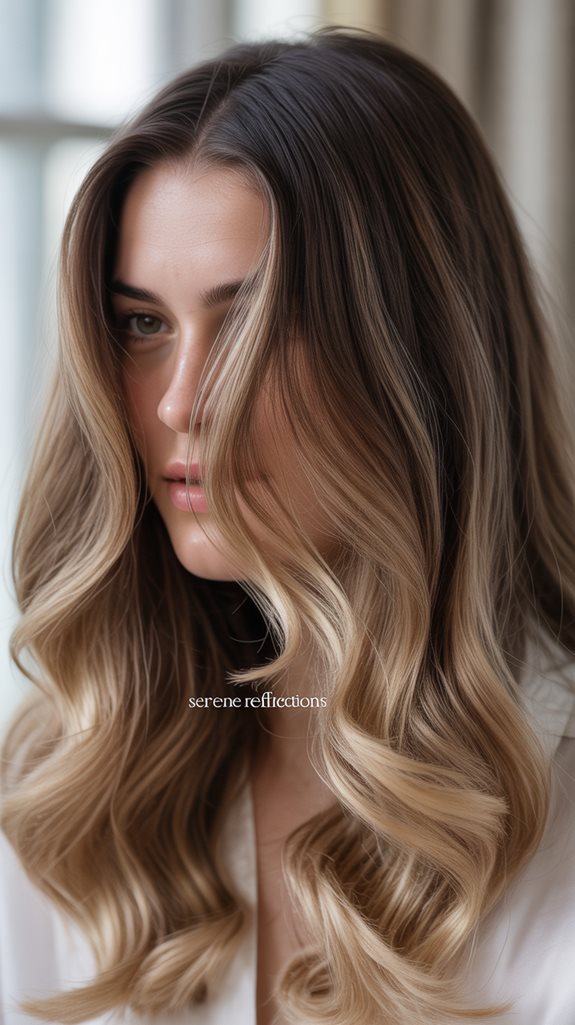 dark mocha blonde balayage