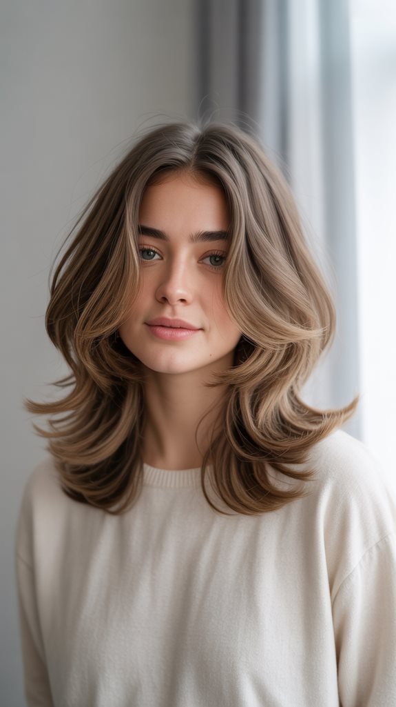 effortlessly chic shaggy layers