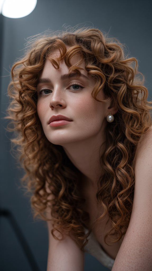 glamorous voluminous curls technique