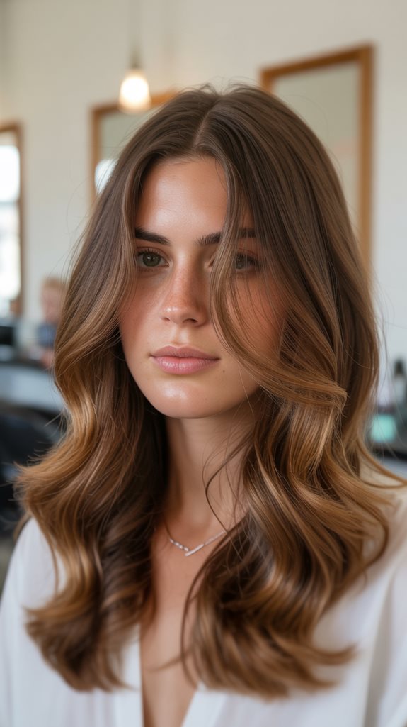 rich mahogany with highlights