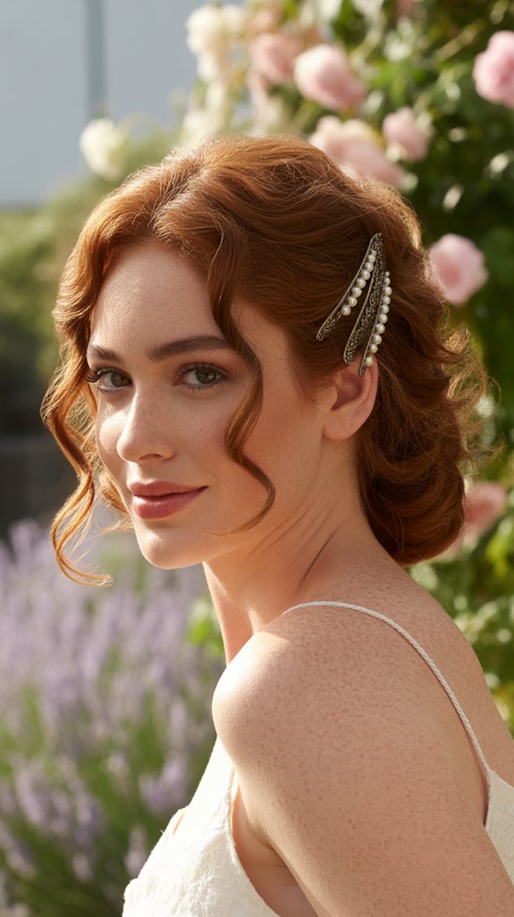 romantic half up curls hairstyle