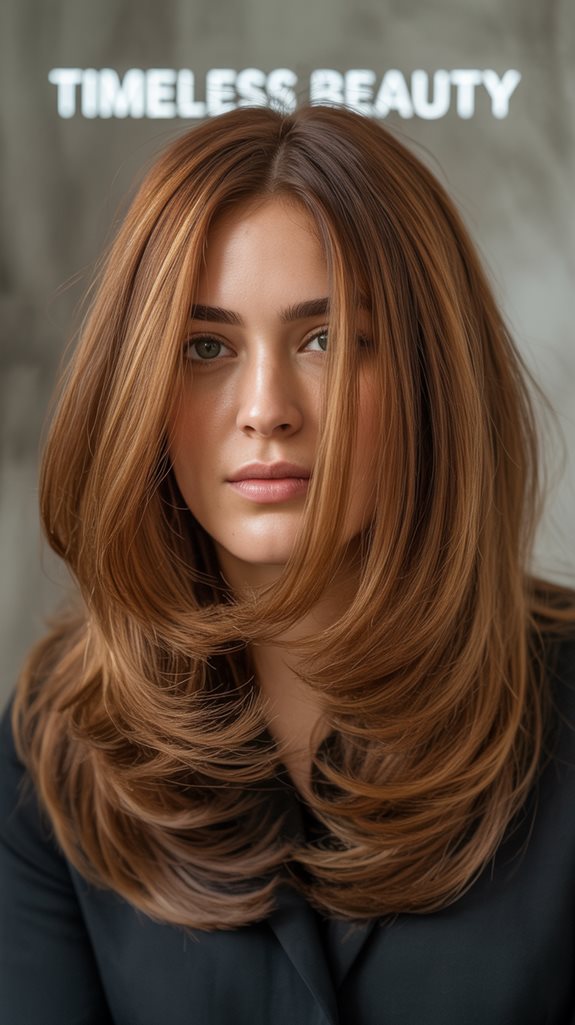 sophisticated face framing layers