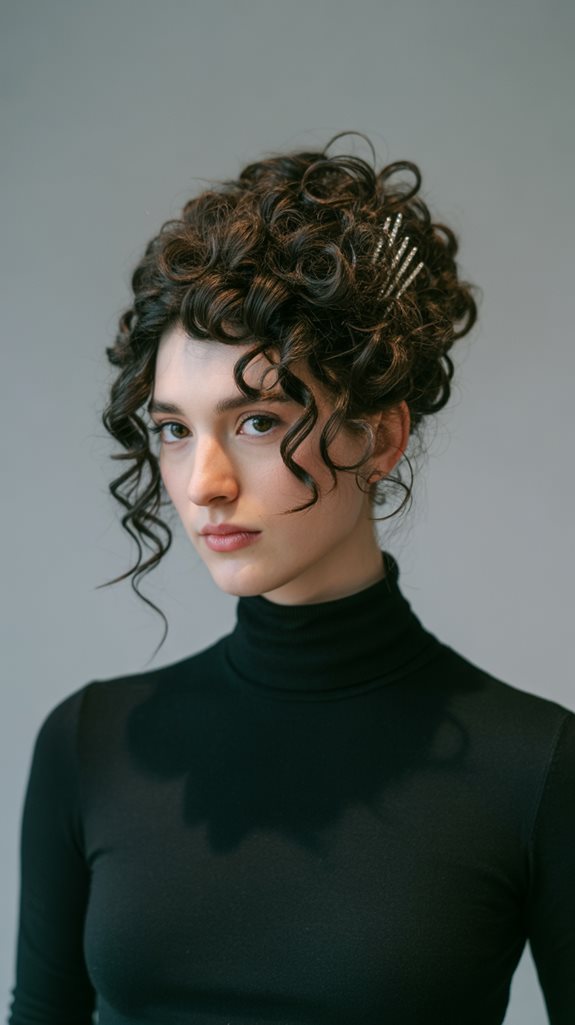 twisted curls for elegance