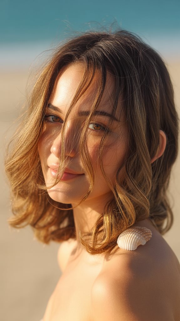 voluminous layered beach waves