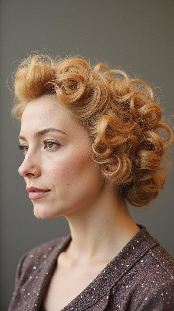 amber blonde vintage hairstyle
