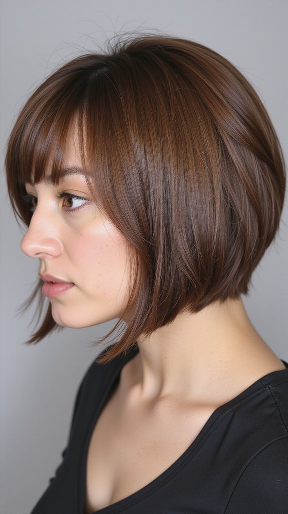 asymmetrical graduation hair cut