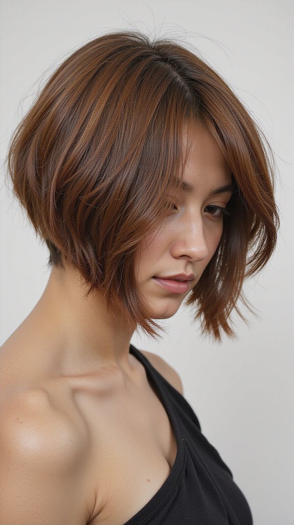 asymmetrical lob styling techniques