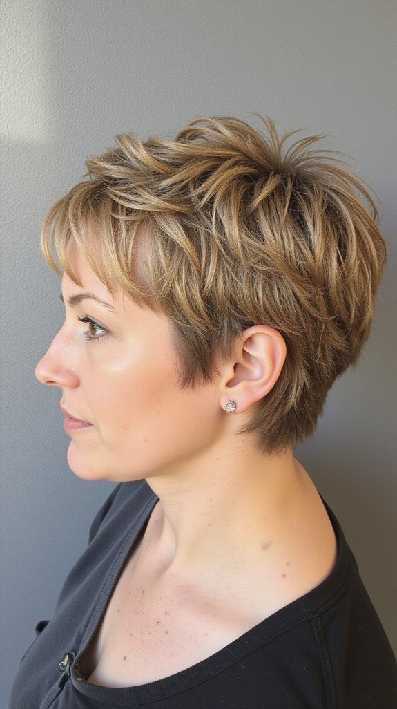 asymmetrical textured bob hybrid