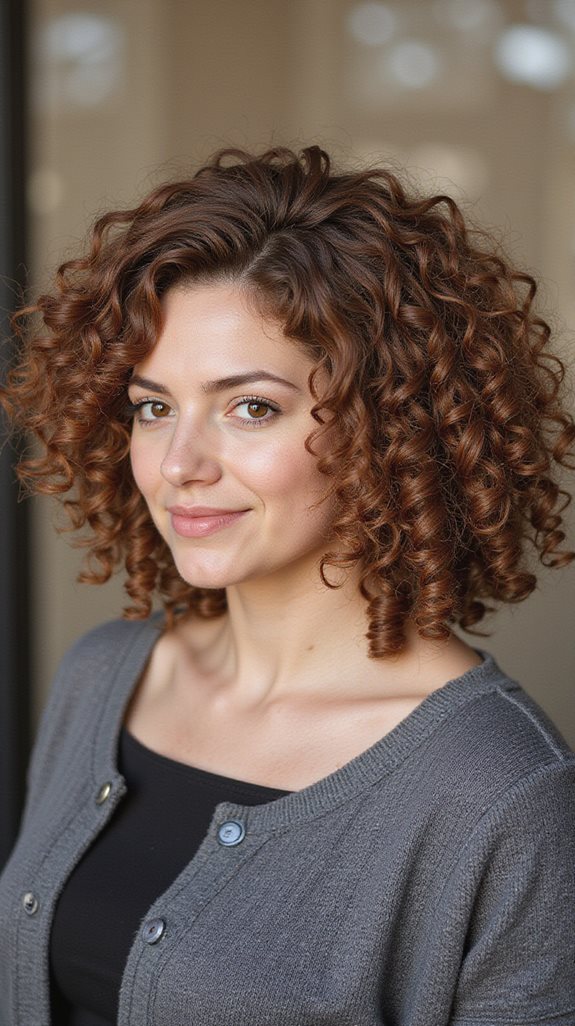 bold textured curly bob