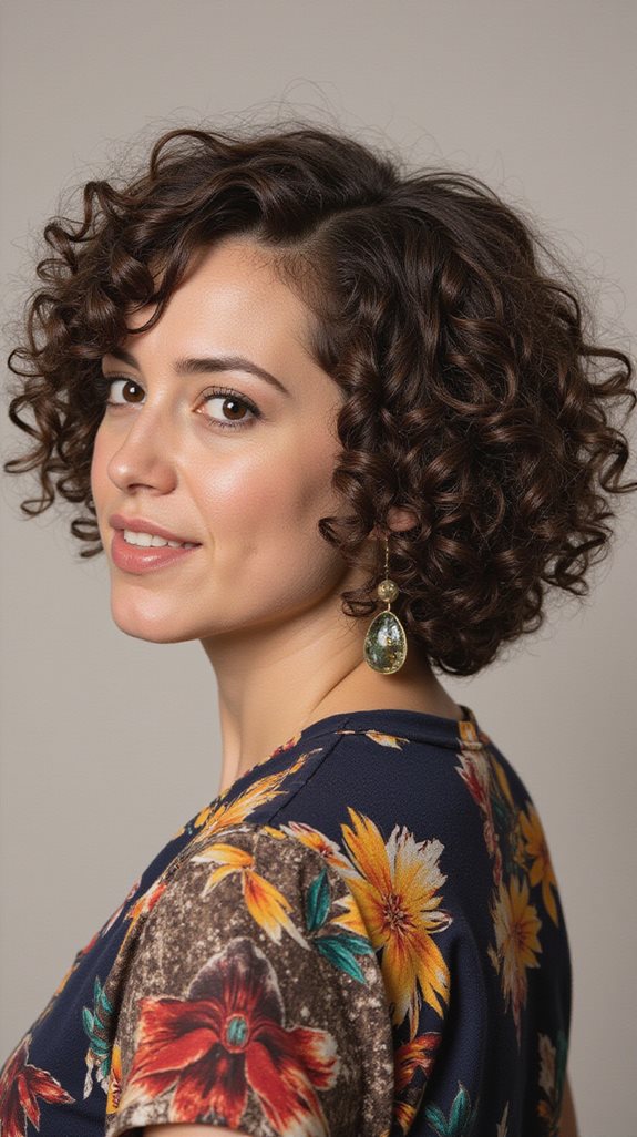 bouncy bob with curls