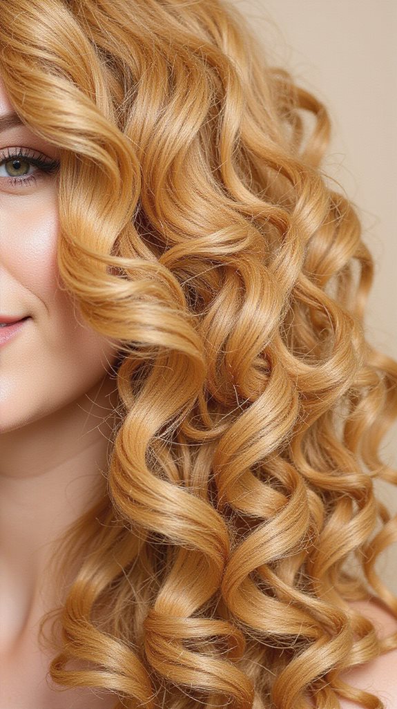 buttercup blonde spiral curls
