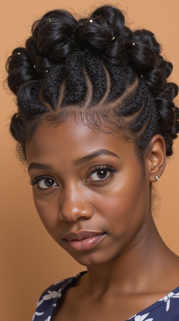 classic pin curls technique