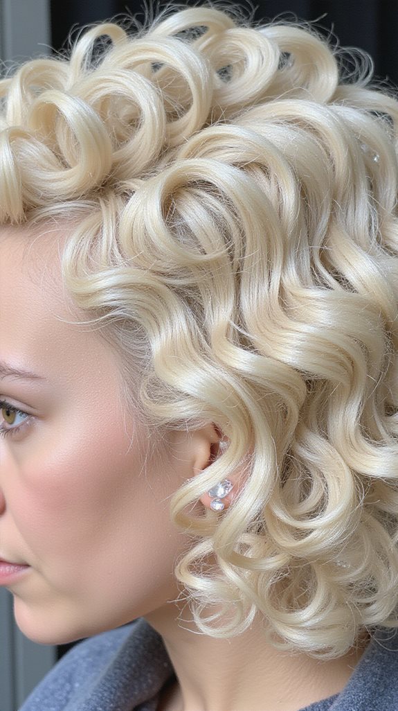 crystal blonde vintage curls