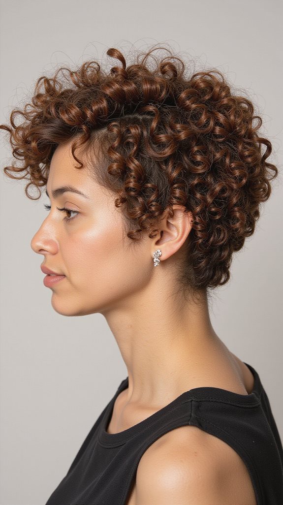 curly crop with texture