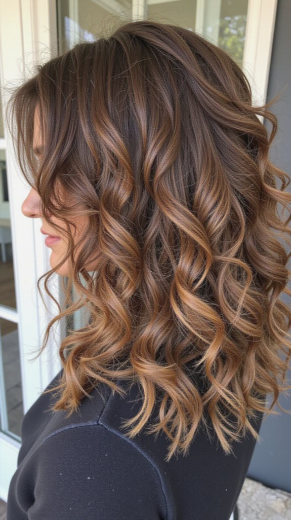 curly hair balayage techniques
