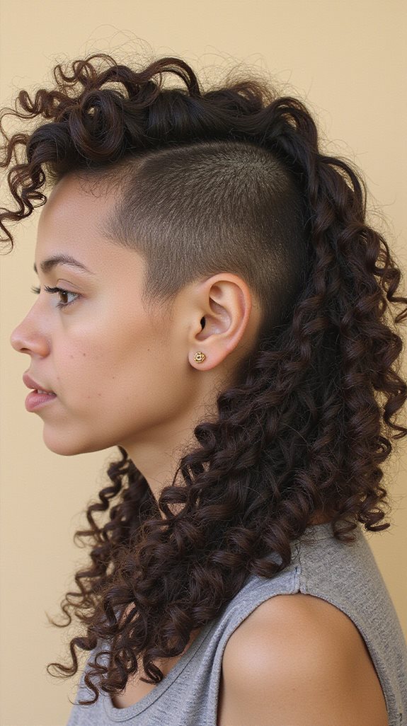 curly mullet with maintenance