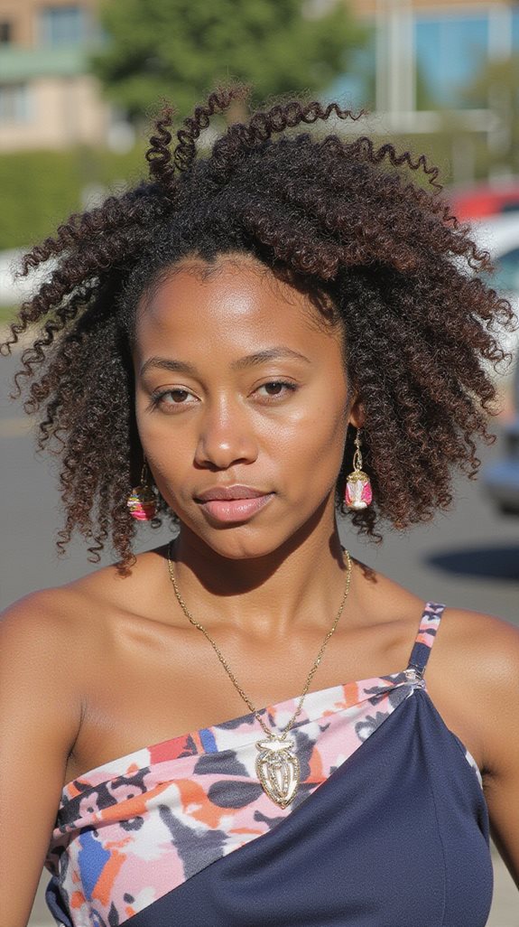 curly undercut sharp contrast