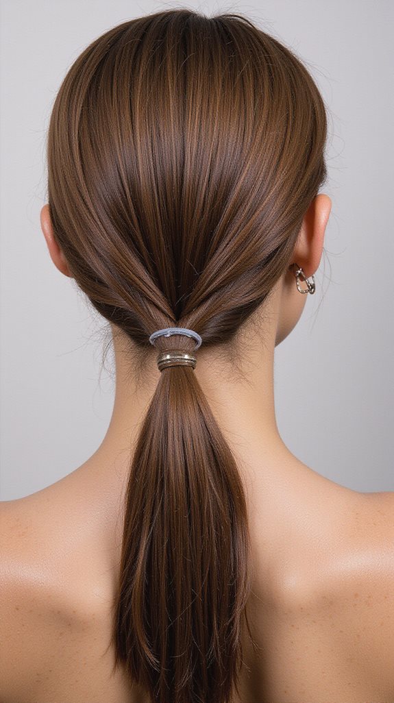 double ponytail hairstyle technique