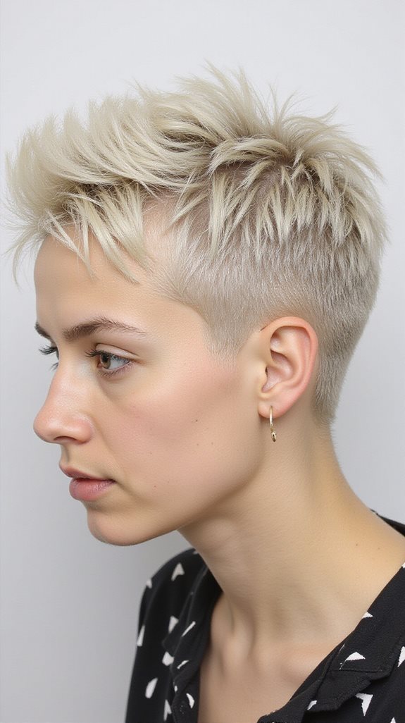 edgy spiky pixie haircut