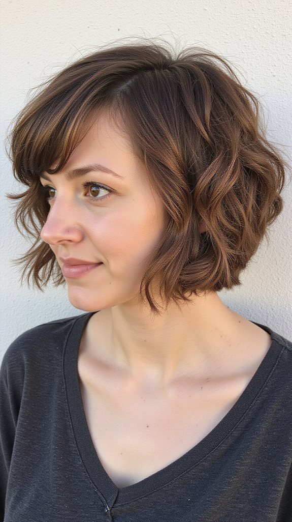 effortless chic wavy lob