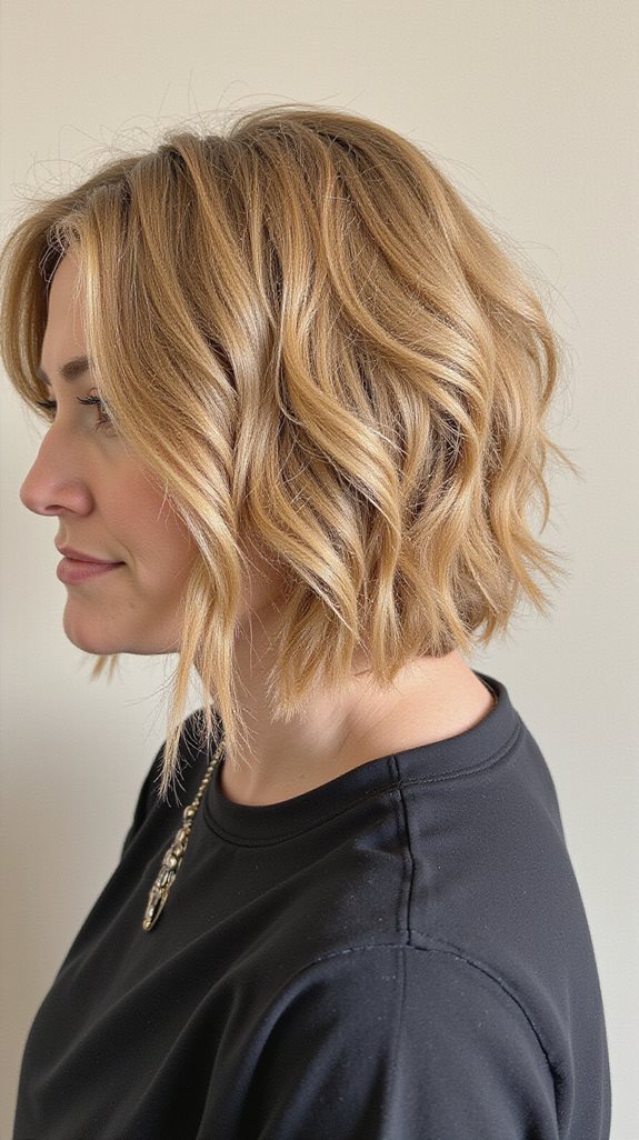 effortless textured bob hairstyle