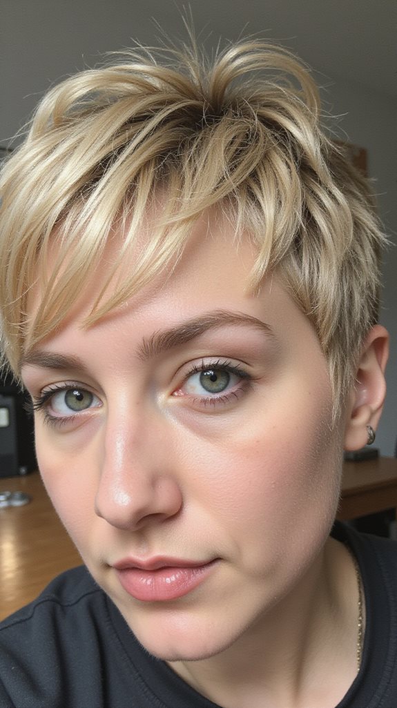 effortless textured pixie hairstyle