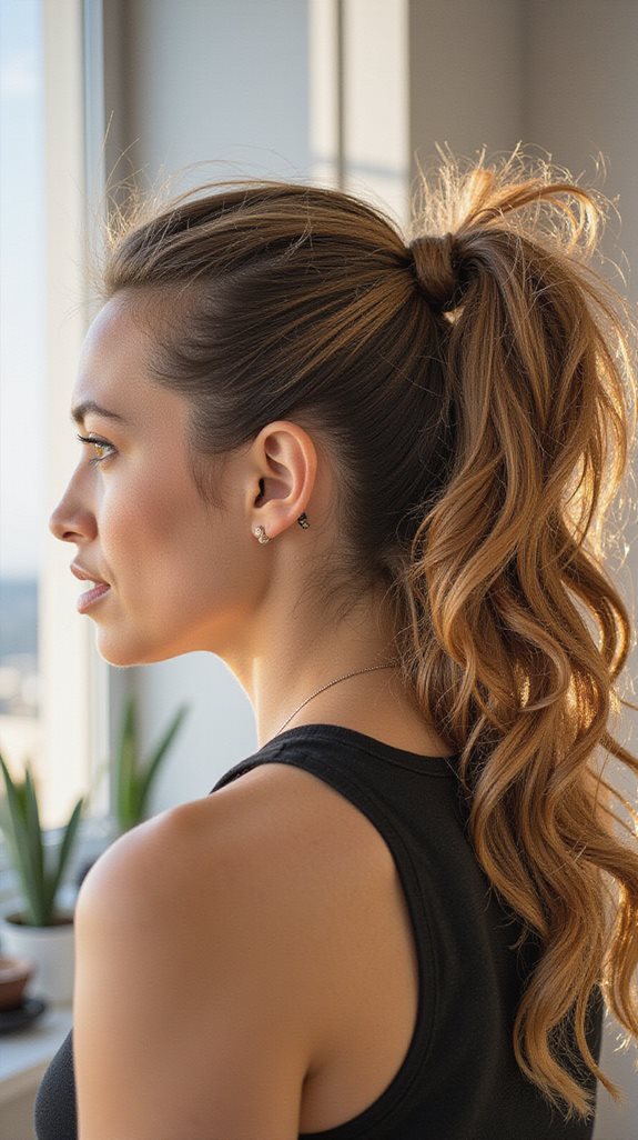 effortlessly chic ponytail style